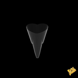 Cone Plástico Degustação Love Transp. 50 ml (120 Uds)
