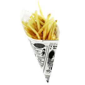 Cone de Papel Antigordura 200mm 70g (250 Uds)