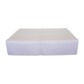 Toalha de Papel Cortado Mesa Branco 1x1m 40g (480 Uds)