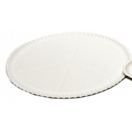 Prato Pizza de Cartão Branco Ø33cm (200  Uds)