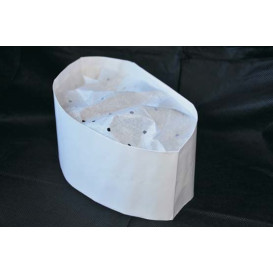 Touca Cozinheiro Barco Branco em Papel (1000 Uds)