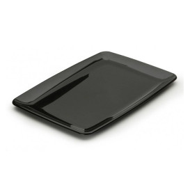 Bandeja Plastico Rigido Retang. Preto 20x28cm (100 Uds)