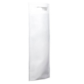 Saco Não Tecido para Garrafa de Vinho Branco 17+10x40cm (25 Uds)