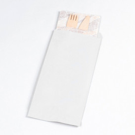 Envelopes de Talheres Branco 11x24cm (1000 Uds)