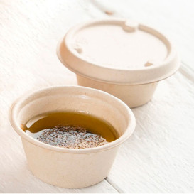 Copo Bio da Cana de Açúcar Natural Ø6,0cm 60ml (2000 Uds)