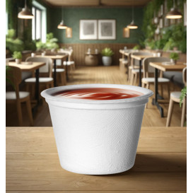 Copo Cana-de-açúcar Bagaço Branco 120ml (50 Uds)