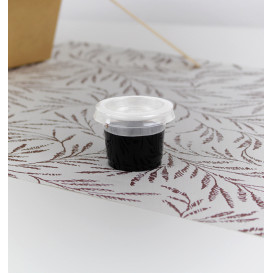 Tampa para Copo Molhos PLA Transparente 30ml (5000 Uds)