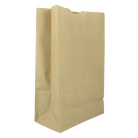 Saco de Papel Sem Asas Kraft 60g/m² 18+11x34cm (500 Uds)