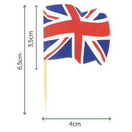 Pick Bandeira "UK" 65mm (144 Uds)