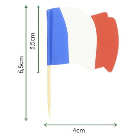Pick Bandeira "França" 65mm (144 Uds)