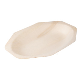 Bandeja de Madeira Octogonal 20x13x2,5 cm (50 Uds)