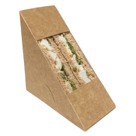 Caixa de Cartão Kraft com Janela 125x75x125mm (50 Uds)