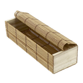 Embalagem de Bambu para sushi 23x8x6cm (1 Ud)