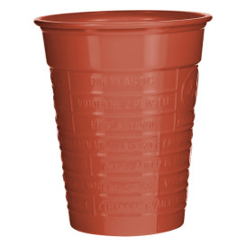 Copo de Plástico PS Vermelho 200ml Ø7cm (50 Uds)