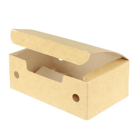 Caixa Take Away Pequeno Kraft 115x72x43mm (25 Uds)