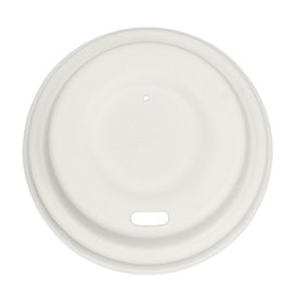 Tampa com Furo de Fibra Moldada Branco Ø6,2cm (2.000 Uds)