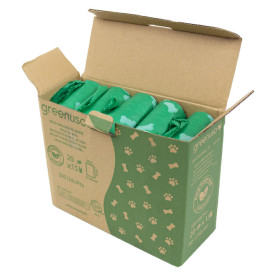 Saco Plastico de excrementos cão 100% bio 23x32cm (300 Uds)