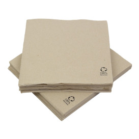 Guardanapos Papel Kraft 2F Ponta-Ponta 33x33cm (50 Uds)
