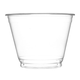 Taça de Plastico PET Cristal 270ml Ø9,3cm (50 Uds)