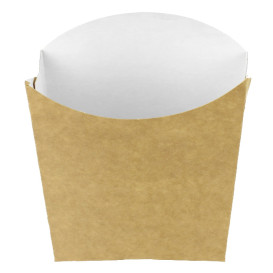 Caixa Batata Frita Pequeña Kraft 8,2x2,2x9cm (25 Uds)