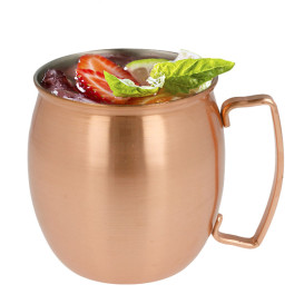 Mini Jarro de Aço Cobre 420ml Ø80x90mm (6 Uds)