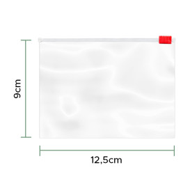 Saco Polietileno fecho Por Cursor 12,5x9cm G250 (100 Uds)