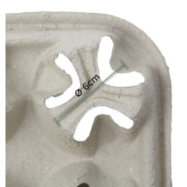 Bandeja 4 Porta Copos Take Away Cartão (20 Uds)