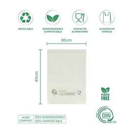 Saco Mercado Block Home Compost “Classic” 30x40cm 12µm (100 Uds)