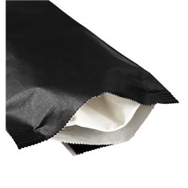 Envelopes de Talheres com Guardanapo Preto 11x25cm (100 Uds)
