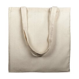 Saco Algodão com Asas Longas Bege 38x42cm (25 Uds)