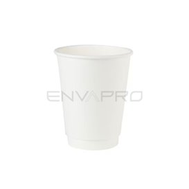 Copo de Cartão 8Oz/240ml Parede Dupla Suave Branco Ø8cm (25 Uds)