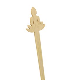 Agitador de Bebida em Bambu “Bouddha 1” 14cm (600 Uds)